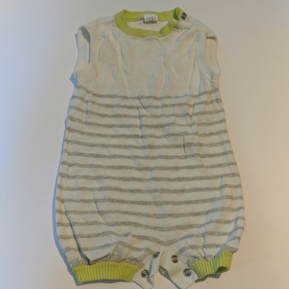 Egg knit summer cotton romper